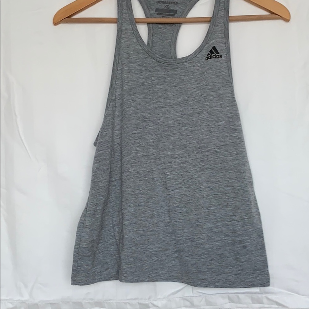 Grey Adidas Ultimate 2.0 workout tank